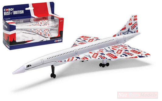 SCALE MODEL COMPATIBLE WITH CONCORDE BEST OF BRITISH 185 mm CORGI GS84007