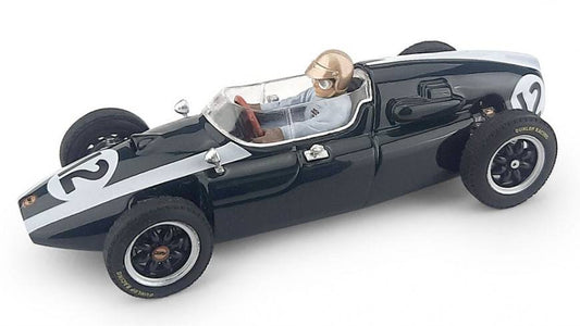 SCALE MODEL COMPATIBLE WITH COOPER J.BRABHAM 1959 N.12 WINNER GB GP WORLD CHAMPION + DRIVER 1:43 BRUMM BM0278BCH