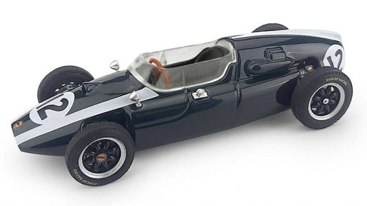 SCALE MODEL COMPATIBLE WITH COOPER J.BRABHAM 1959 N.12 WINNER GREAT BRITAIN GP WORLD CHAMPION 1:43 BRUMM BM0278B