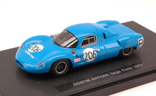 MODELE REDUIT COMPATIBLE AVEC COSTIN NATHAN N.206 46th TARGA FLORIO 1970 MARTIN-MARKEY-HUNTER 1:43 EBBRO EB44906