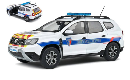 MODELLINO IN SCALA COMPATIBILE CON DACIA DUSTER PH.2 2021 POLICE MUNICIPALE 1:18 SOLIDO SL1804606