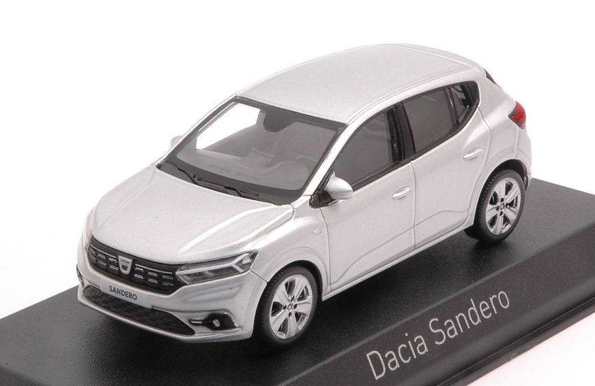 MODELLINO IN SCALA COMPATIBILE CON DACIA SANDERO 2021 HIGHLAND GREY 1:43 NOREV NV509020
