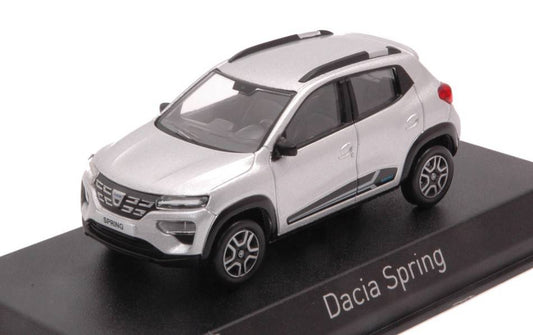 MODELE REDUIT COMPATIBLE AVEC DACIA SPRING COMFORT 2022 LIGHTNING SILVER 1:43 NOREV NV509060