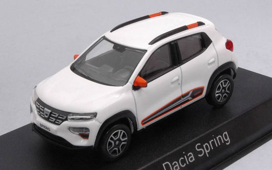 MODELE REDUIT COMPATIBLE AVEC DACIA SPRING COMFORT PLUS 2022 KAOLIN BLANC 1:43 NOREV NV509062