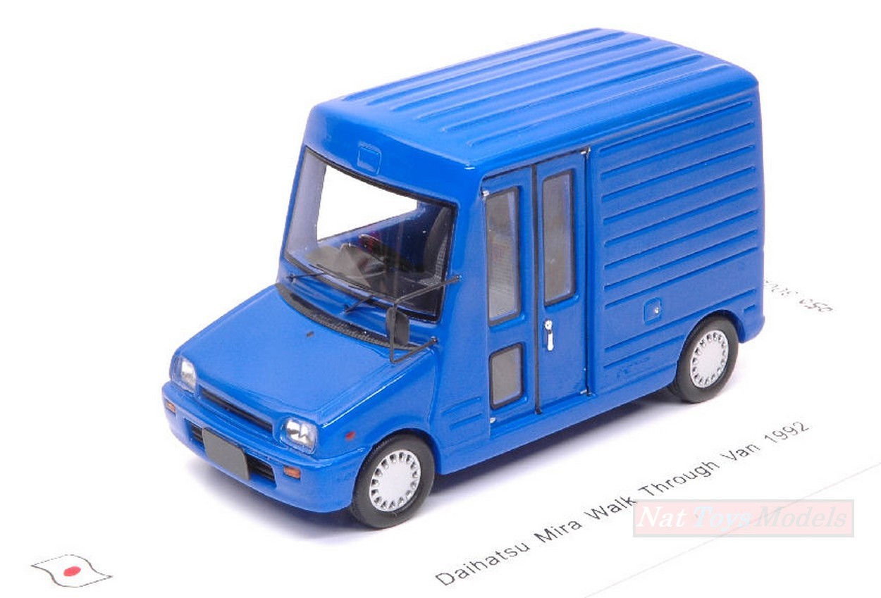 MODELLINO IN SCALA COMPATIBILE CON DAIHATSU MIRA WALK THROUGH VAN 1992 BLUE 1:43 SPARK MODEL SJ043