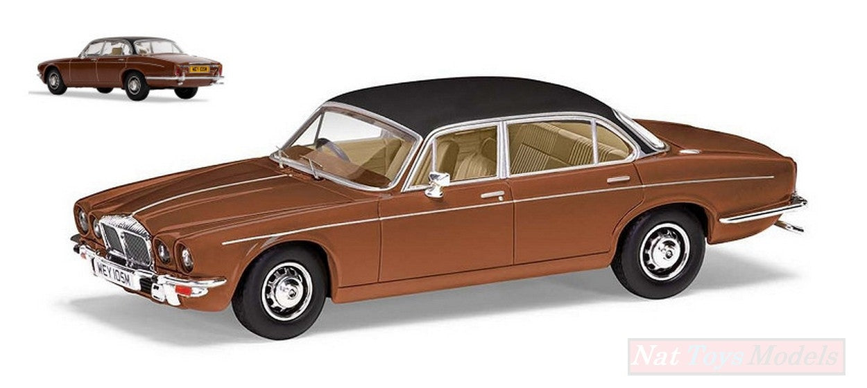 SCALE MODEL COMPATIBLE WITH DAIMLER DOUBLE SIX SERIES 2 VANDEN PLAS - CARAMEL 1:43 VANGUARDS VA13900