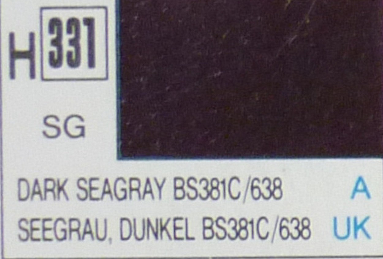 COLORI MODELLISMO DARK SEAGRAY SEMI-GLOSS ml 10 Pz.6 GUNZE GU0331