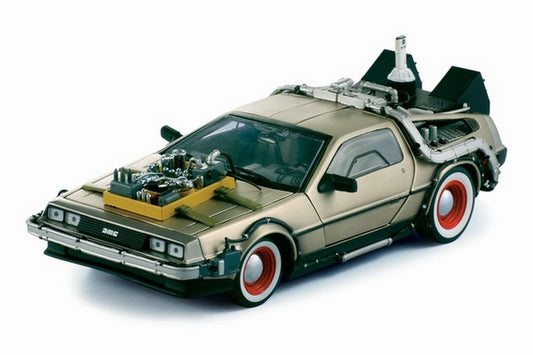 SCALE MODEL COMPATIBLE WITH DE LOREAN BACK TO THE FUTURE 3 1:18 SUNSTAR SS2712