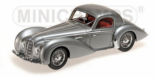 MODELLINO IN SCALA COMPATIBILE CON DELAHAYE TYPE 145 V-12 COUPE  1937 SILVER 1:18 MINICHAMPS PM107116120