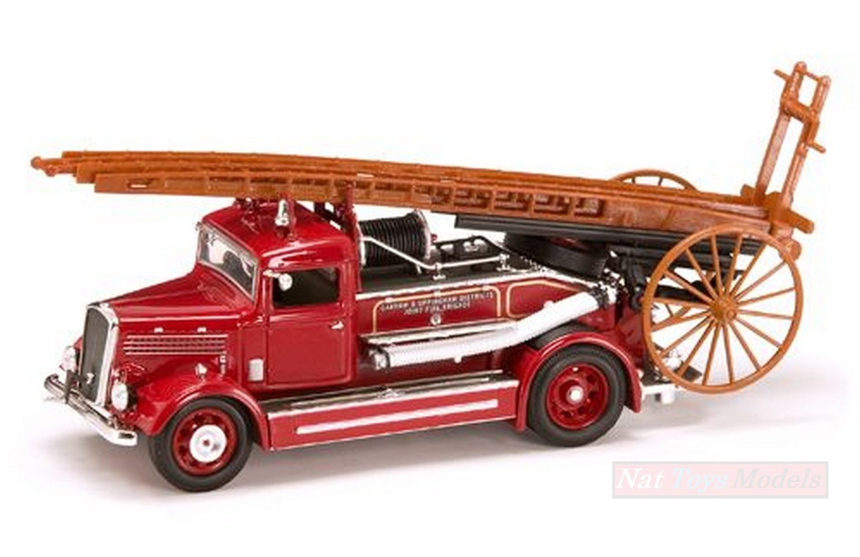 MODELLINO IN SCALA COMPATIBILE CON DENNIS LIGHT FOUR 1938 FIRE TRUCK 1:43 LUCKY DIE CAST LDC43011