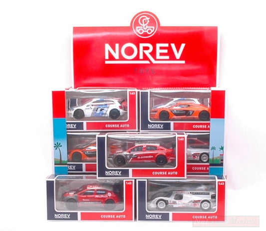 SCALE MODEL COMPATIBLE WITH DISPLAY 24 PCS JET CAR COURSE AUTO 1:43 NOREV NV430300