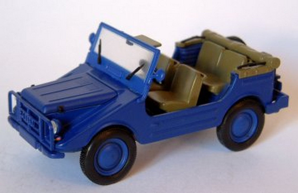 MODELLINO IN SCALA COMPATIBILE CON DKW MUNGA 4 THW OPEN BLUE 1:43 STARLINE STR50983