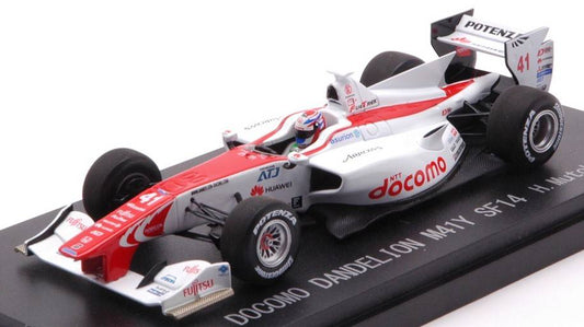 SCALE MODEL COMPATIBLE WITH DOCOMO DANDELION M41Y N.41 SUPER FORMULA 2014 H.MUTOH 1:43 EBBRO EB45131