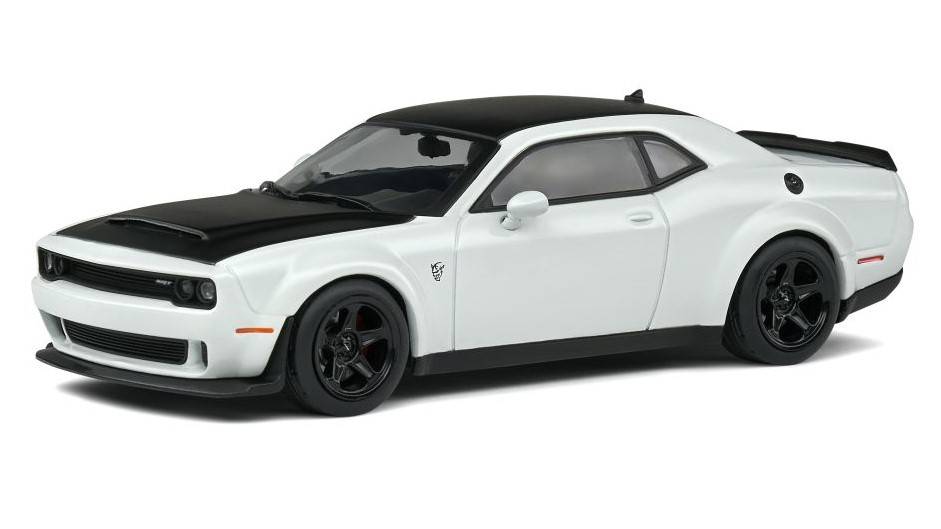MODELLINO IN SCALA COMPATIBILE CON DODGE CHALLENGER DEMON 2018 WHITE 1:43 SOLIDO SL4310303