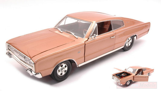 SCALE MODEL COMPATIBLE WITH DODGE CHARGER 1966 BRONZE METAL 1:18 LUCKY DIE CAST LDC92638BS