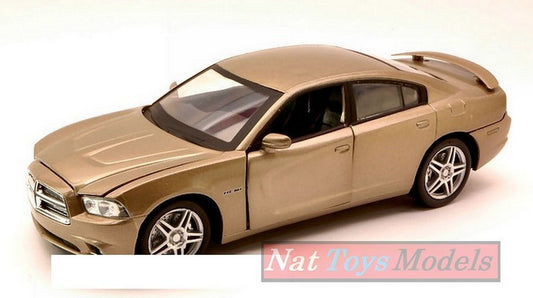 SCALE MODEL COMPATIBLE WITH DODGE CHARGER LIGHT BROWN 1:24 NEW RAY NY71916BR