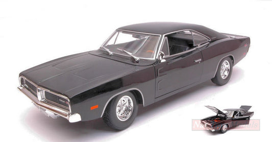 MODELE REDUIT COMPATIBLE AVEC DODGE CHARGER R/T 1969 NOIR 1:18 MAISTO MI31387BK