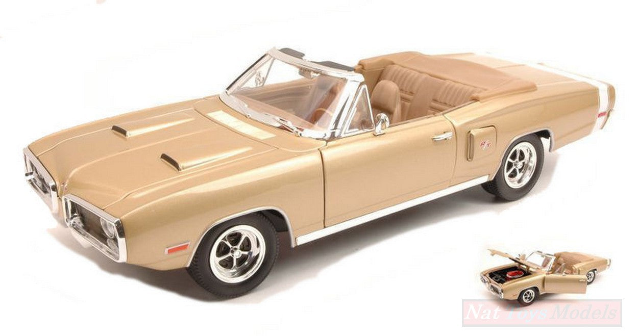 MODELLINO IN SCALA COMPATIBILE CON DODGE CORONET 1970 GOLD 1:18 LUCKY DIE CAST LDC92548GB