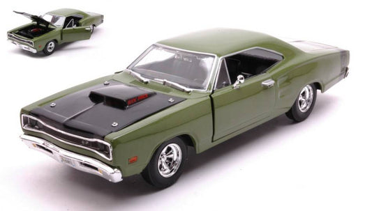 SCALE MODEL COMPATIBLE WITH DODGE CORONET SUPER BEE 1969 GREEN 1:24 MOTORMAX MTM73315GN