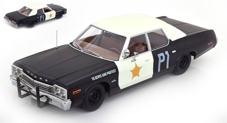SCALE MODEL COMPATIBLE WITH DODGE MONACO BLUESMOBILE LOOK A LIKE 1974 1:18 KK SCALE KKDC181127