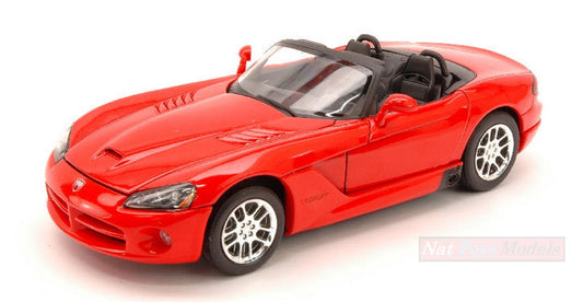 SCALE MODEL COMPATIBLE WITH DODGE VIPER RT/10 2003 RED 1:24 WELLY WE0236