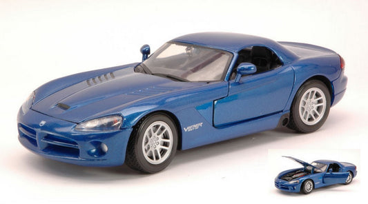 SCALE MODEL COMPATIBLE WITH DODGE VIPER SRT-10 2003 BLUE MET.1:24 MOTORMAX MTM73290MB