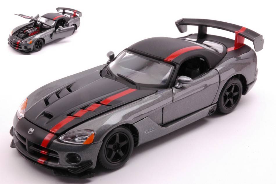 SCALE MODEL COMPATIBLE WITH DODGE VIPER SRT 10 ACR SILVERGUN/RED 1:24 BURAGO BU22114G
