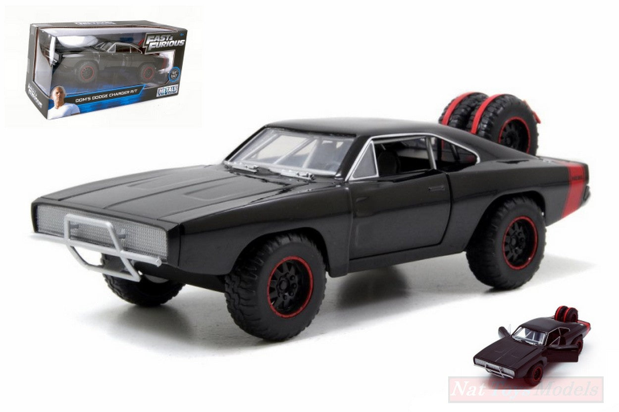 MODELE REDUIT COMPATIBLE AVEC DOM DODGE CHARGER R/T OFF ROAD NOIR FAST &amp; FURIOUS 1:24 JADA TOYS JADA97038