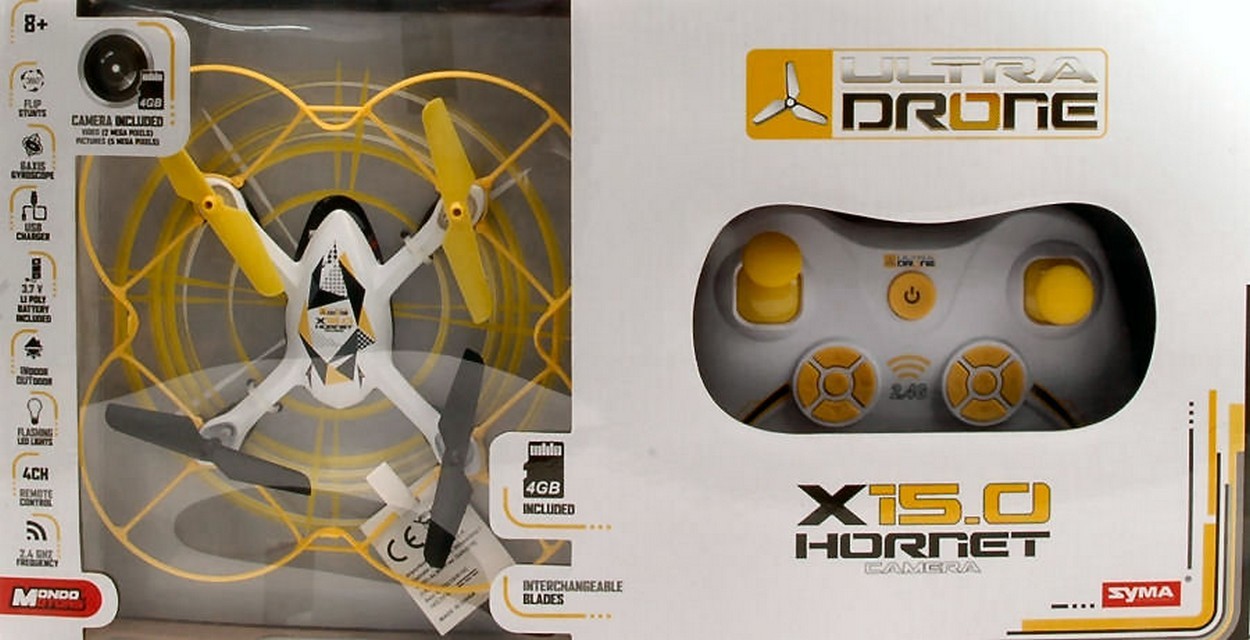 SCALE MODEL COMPATIBLE WITH DRONE X15.0 HORNET 17 cm CAMERA INCLUDED (PICTURES 5 MEGA PIXELS) MONDO MOTORS MM63318
