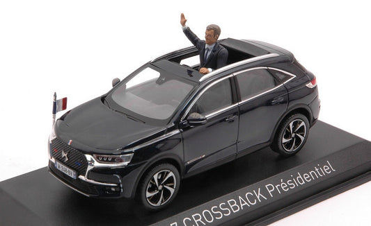 SCALE MODEL COMPATIBLE WITH DS 7 CROSSBACK PRESIDENTIEL 2017 W/FIGURE 1:43 NOREV NV170012