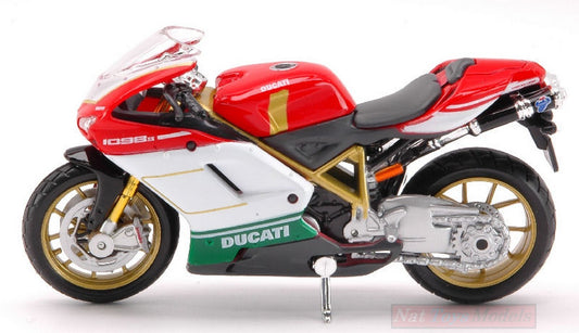 MODELE REDUIT COMPATIBLE AVEC DUCATI 1098 S TRICOLORE 2007-2009 1:18 MAISTO MI07024W