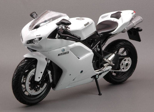 MODELE REDUIT COMPATIBLE AVEC DUCATI 1198 BLANCHE 1:12 NEW RAY NY57143W MODEL