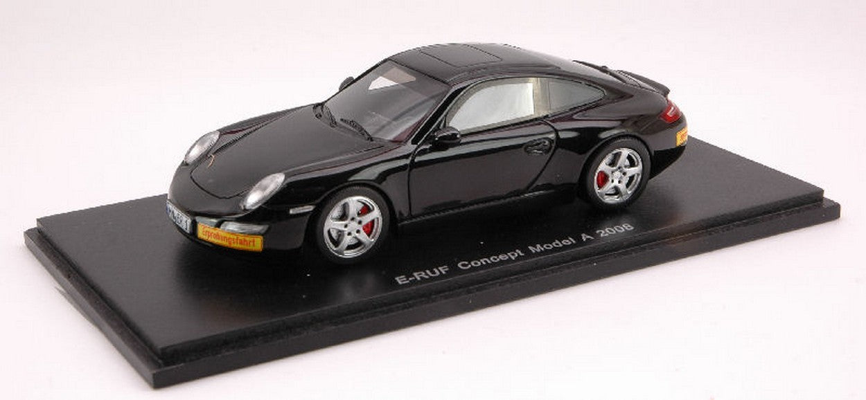 MODELE REDUIT COMPATIBLE AVEC E-RUF CONCEPT 2008 NOIR 1:43 SPARK MODEL S0739
