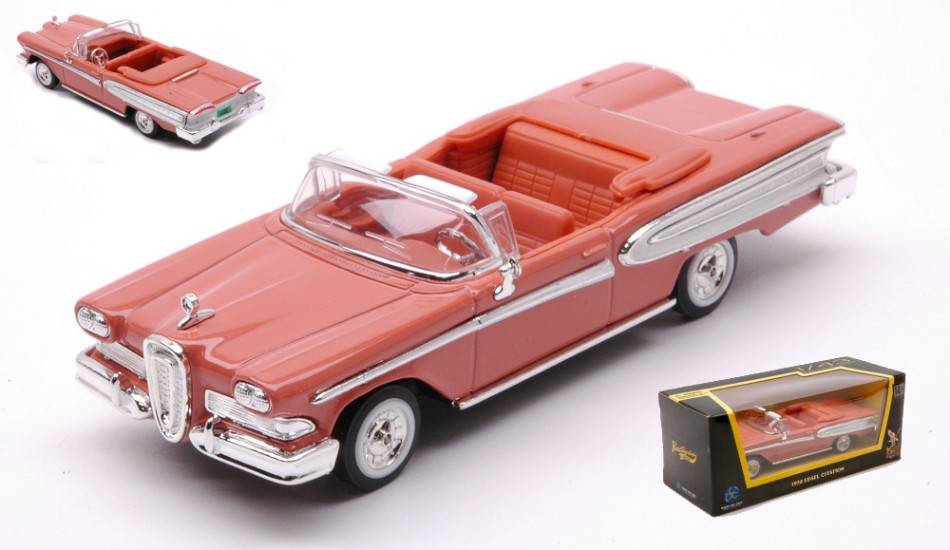 MODELE REDUIT COMPATIBLE AVEC EDSEL CITATION 1958 ROAD SIGNATURE BUCKSKIN BROWN 1:43 LUCKY DIE CAST LDC94222BB