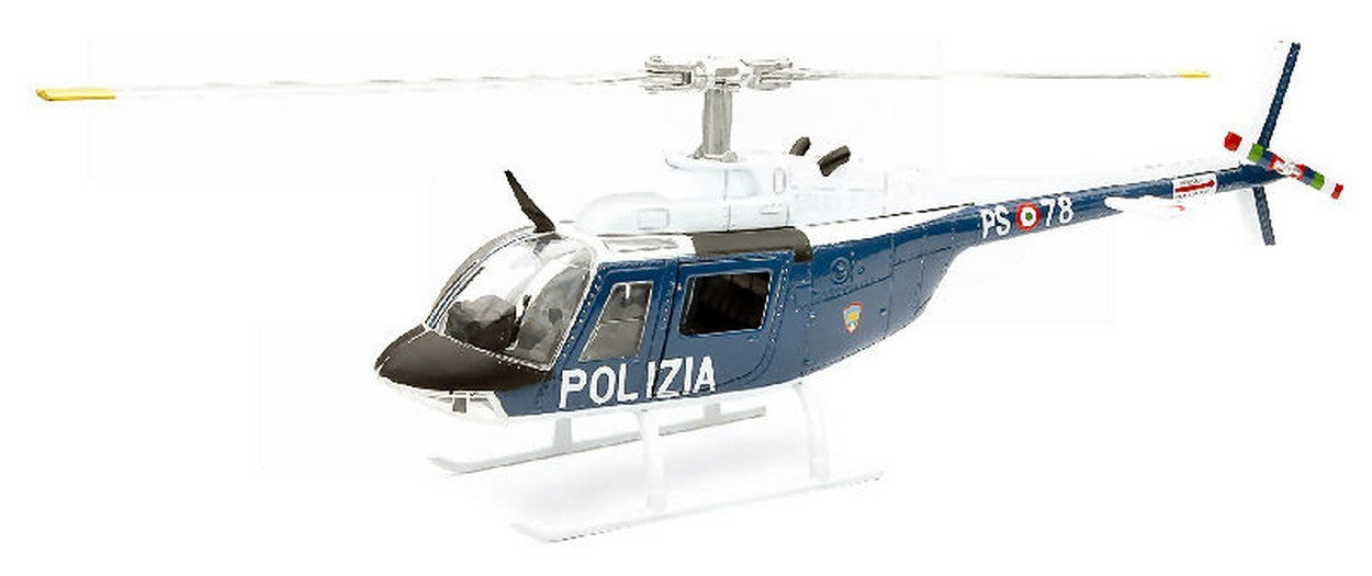 SCALE MODEL COMPATIBLE WITH AGUSTA BELL 206 POLICE HELICOPTER 1:43 NEW RAY NY25743