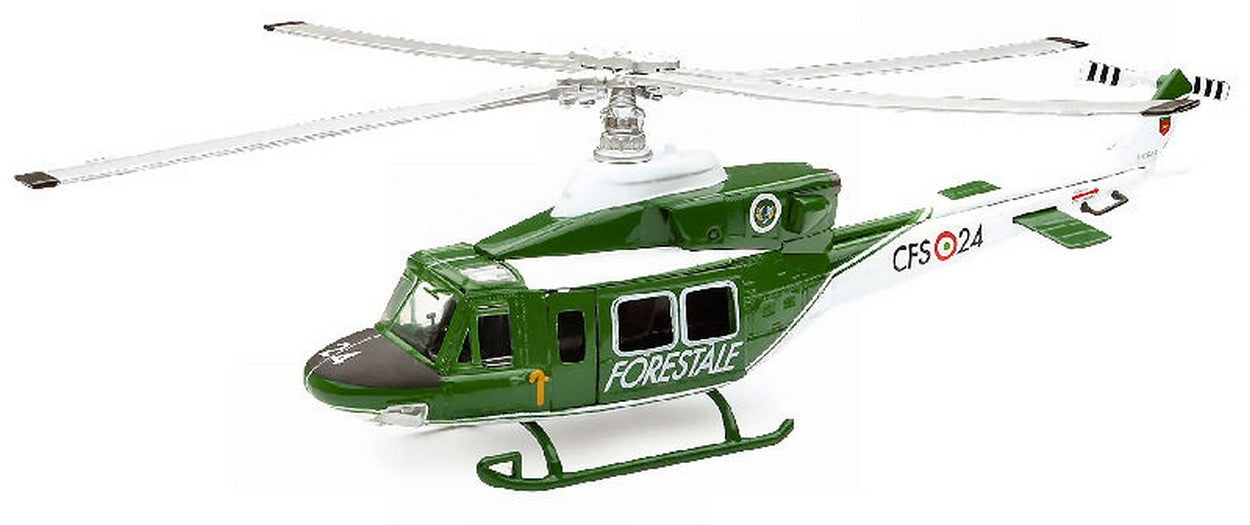SCALE MODEL COMPATIBLE WITH AGUSTA BELL AB412 FORESTRY CORPORATE HELICOPTER 1:48 NEW RAY NY25763