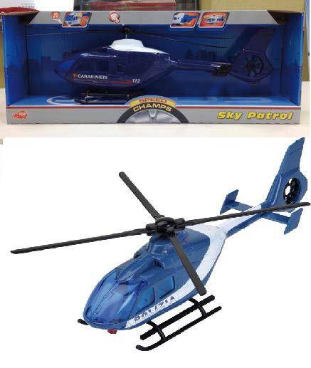 SCALE MODEL COMPATIBLE WITH POLICE/CARABINIERI LIGHT/SOUND HELICOPTER 32 cm SIMBA SB0816