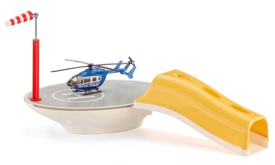 SCALE MODEL COMPATIBLE WITH HELIPORT 22 cm 1:87 SIKU SK5506 DIE CAST