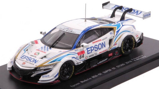 SCALE MODEL COMPATIBLE WITH EPSON NSX-GT MODULE N.64 SUPER GT500 2018 B.BAGUETTE-K.MATSUURA 1:43 EBBRO EB45631