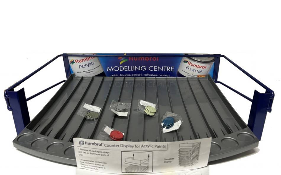 COLORS MODEL MAKING HUMBROL COLORS DISPLAY 7 SHELVES HUMBROL HB0000