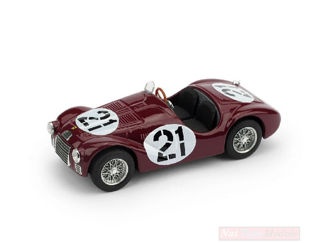 MODELLINO IN SCALA COMPATIBILE CON FERRARI 125S N.21 2nd CIRCUITO DI PESCARA 1947 F.CORTESE 1:43 BRUMM BM0183