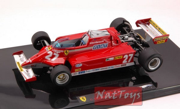 modellino IN SCALA COMPATIBILE CON Ferrari 126 CK VILLENEUVE 1981 1:43 Elite Hot Wheels HWT6269