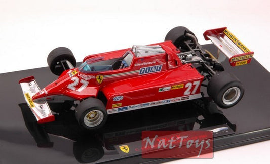 modellino IN SCALA COMPATIBILE CON Ferrari 126 CK VILLENEUVE 1981 1:43 Elite Hot Wheels HWT6269