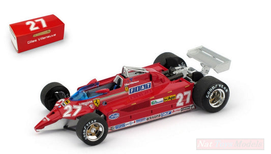 SCALE MODEL COMPATIBLE WITH FERRARI 126CK TURBO ISTRANA AIRPORT 1981 1st G.VILLENEUVE VS/F104 1:43 BRUMM BM0646