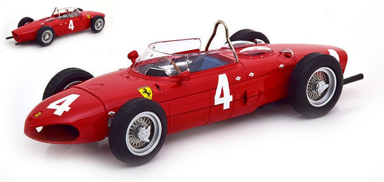 MODELLINO IN SCALA COMPATIBILE CON FERRARI 156 F1 SHARKNOSE WOLFG.VON TRIPS 1961 N.4 WINNER BRITISH GP 1:18 CMR CLASSIC MODEL RE
