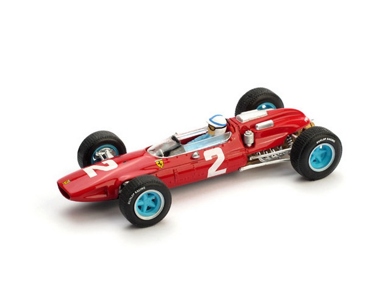 MODELLINO IN SCALA COMPATIBILE CON FERRARI 158 J.SURTEES 1964 N.2 WINNER ITALY GP + PILOTA UPDATE 1:43 BRUMM BM0290CH