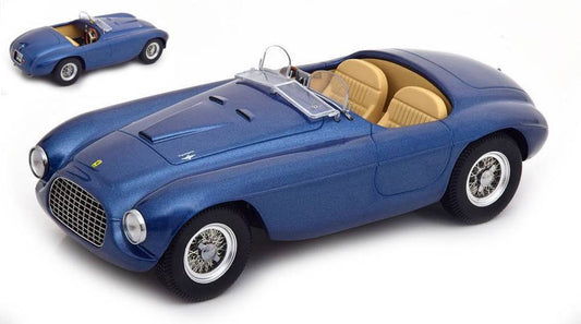 MODELLINO IN SCALA COMPATIBILE CON FERRARI 166 MM BARCHETTA 1949 BLUE 1:18 KK SCALE KKDC180912