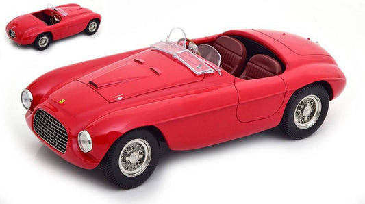 MODELLINO IN SCALA COMPATIBILE CON FERRARI 166 MM BARCHETTA 1949 RED 1:18 KK SCALE KKDC180911