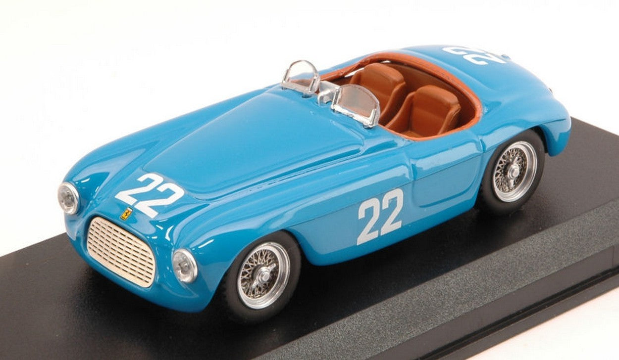 MODELLINO IN SCALA COMPATIBILE CON FERRARI 166 MM BARCHETTA N.22 11th PRIX MONTE CARLO 1952 L.FARNAUD 1:43 ART MODEL AM0330