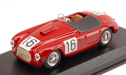 SCALE MODEL COMPATIBLE WITH FERRARI 166 SPYDER N.16 WINNER 12H PARIS 1950 CHINETTI-LUCAS 1:43 ART MODEL AM0227